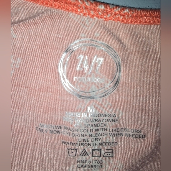 Orange Sweetheart Tie Front Camisole Top - Picture 2 of 4